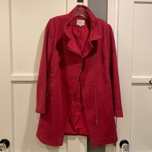 LOFT Red Trench Coat